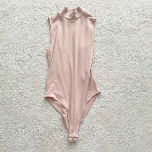 Forever 21 Pink Bodysuit High-Cut Design